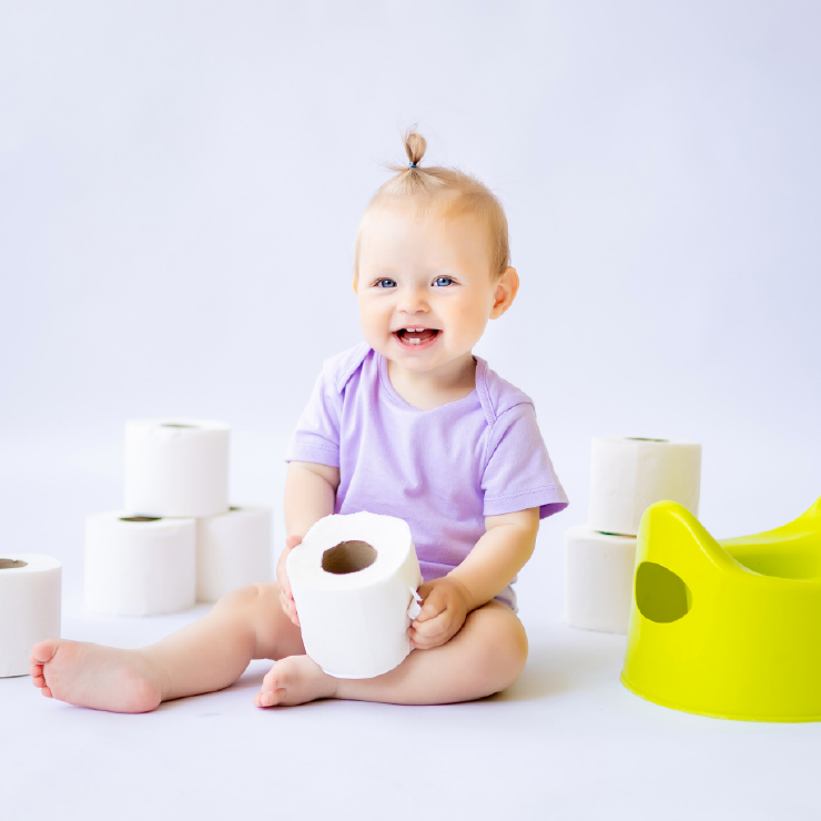 Toilet training to children